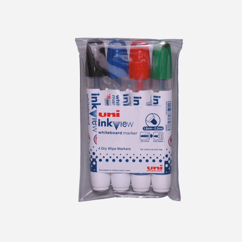 INKVIEW PWB-202 4 WHITEBOARD MARKER ASSORTED PACK