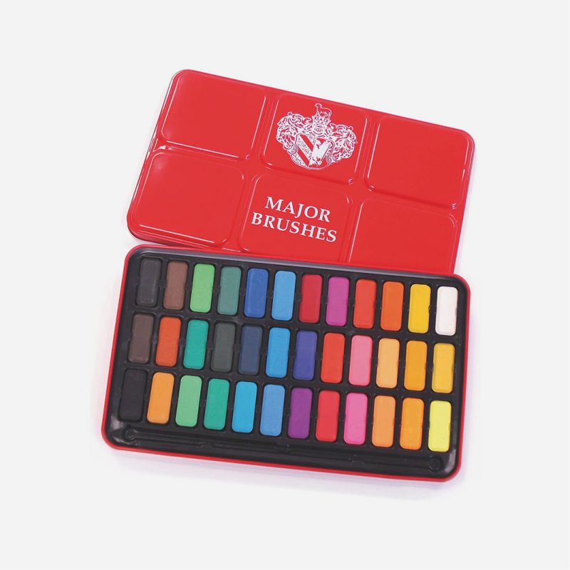 RED WATERCOLOUR TIN 24 WHOLE PANS