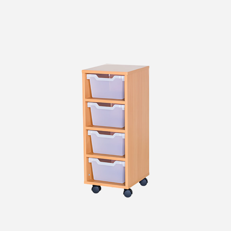 4 DEEP TRAY CUBBY MOBILE UNIT
