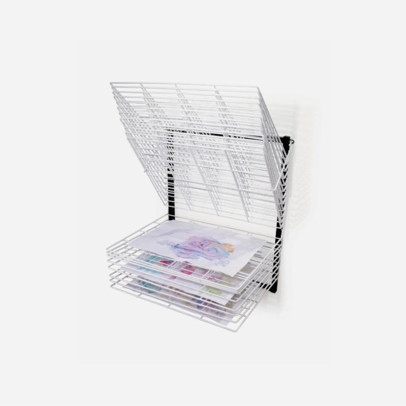 WALL MOUNTED DRYING RACK 20 SHELVES