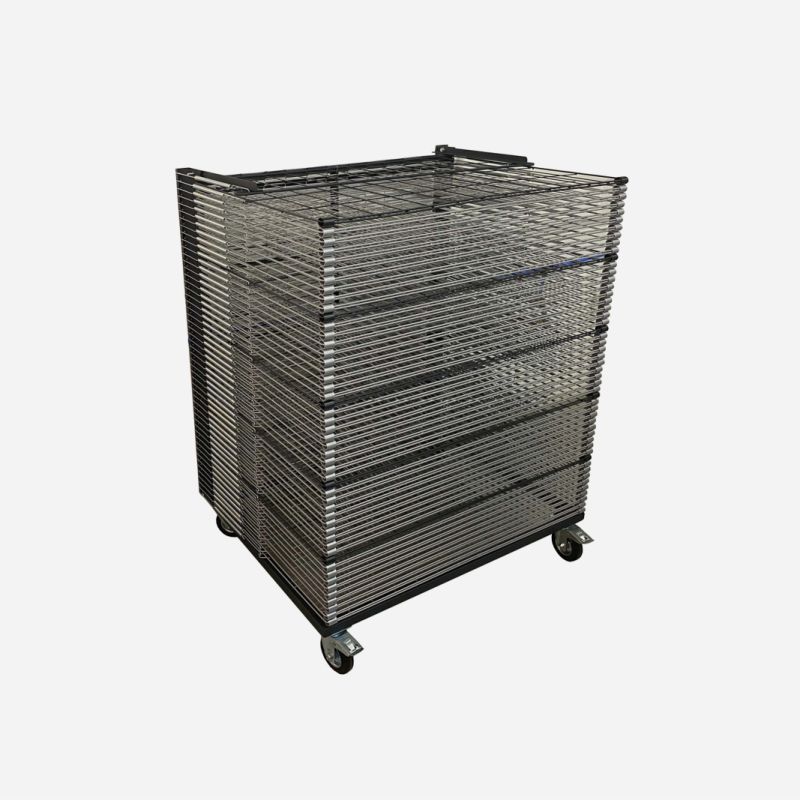 STUDIO DRYING RACK ON CASTORS 25 SHELVES 720 x 520mm