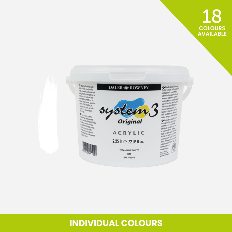 DALER ROWNEY SYSTEM 3 2LITRE ACRYLIC 