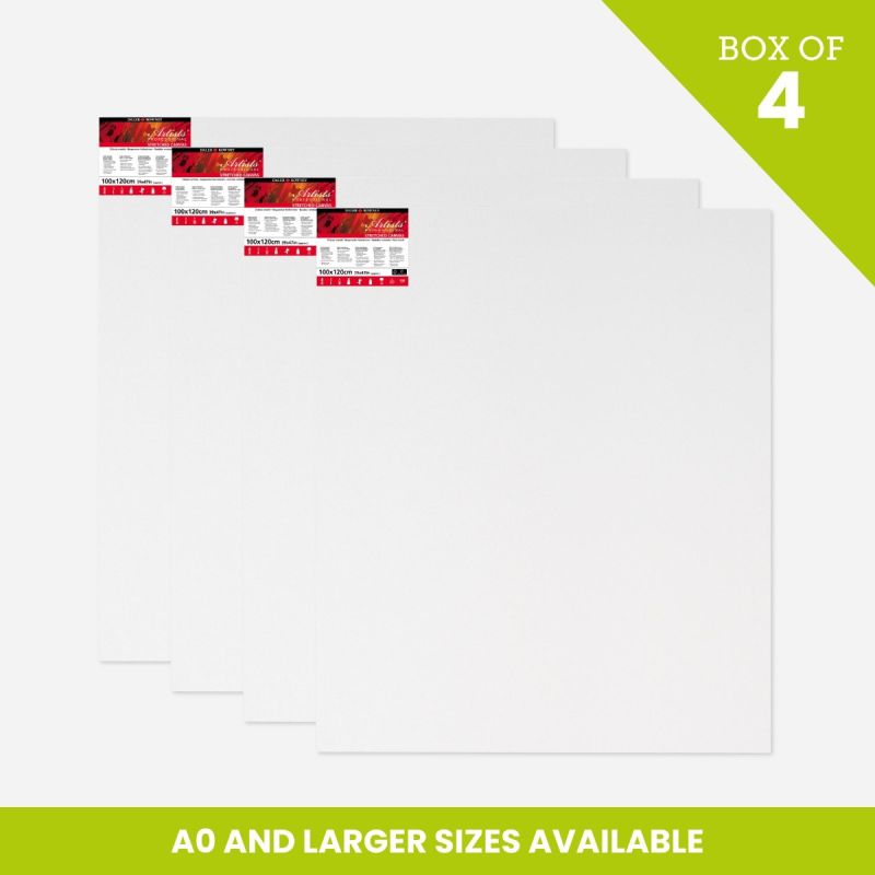 DALER ROWNEY PREMIUM ARTIST 3D STRETCHED CANVAS - BOX OF 4