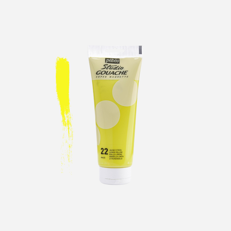 PEBEO STUDIO GOUACHE 220ML - LEMON YELLOW