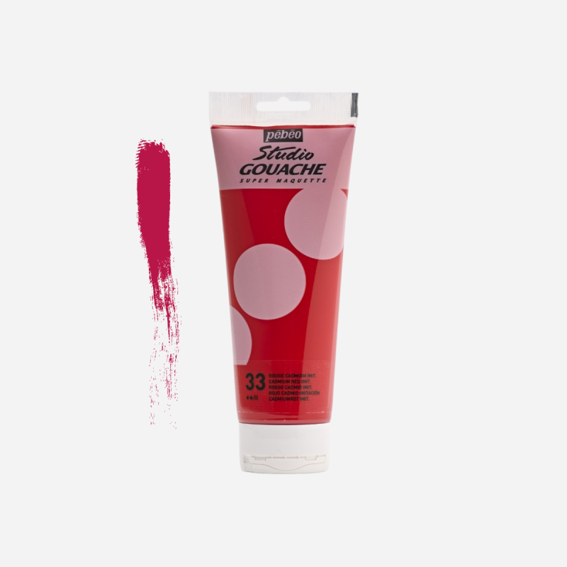 PEBEO STUDIO GOUACHE 220ML - CADMIUM RED