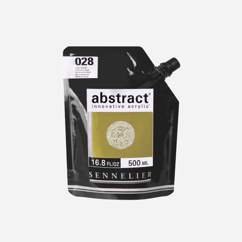 SENNELIER ABSTRACT ACRYLIC IRIDESCENT GOLD 500ML 