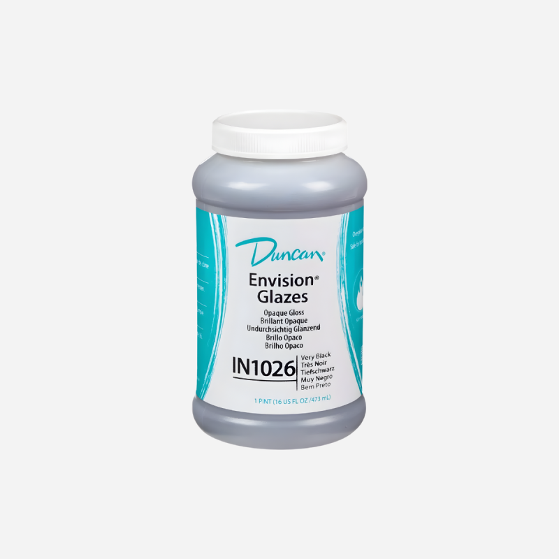 DUNCAN ENVISION BRUSH-ON GLAZE - VERY BLACK - 473ML